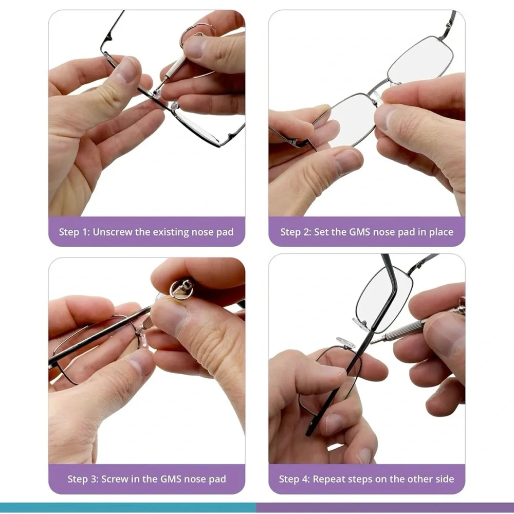 Glasses Replacement Nose Pads Repair Kit